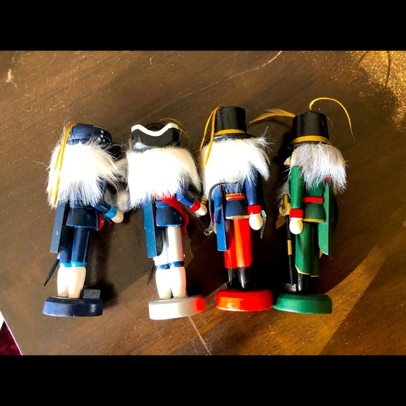 Set of 4 Wooden Nutcracker Ornaments - Picture 4 of 6